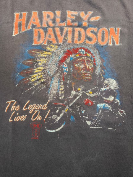 Harley Davidson Irwin Tag Single Stitches