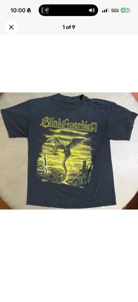 Appraisal: 90s Blind Guardian Andreas Marschall Art Shirt