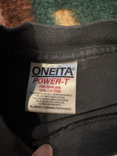 Oneita Pulp Fiction tee fake? "Rare Factory Misprint"