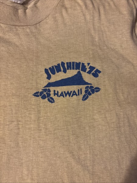 Rare 1975 Hawaii Sunshine Festival Tshirt