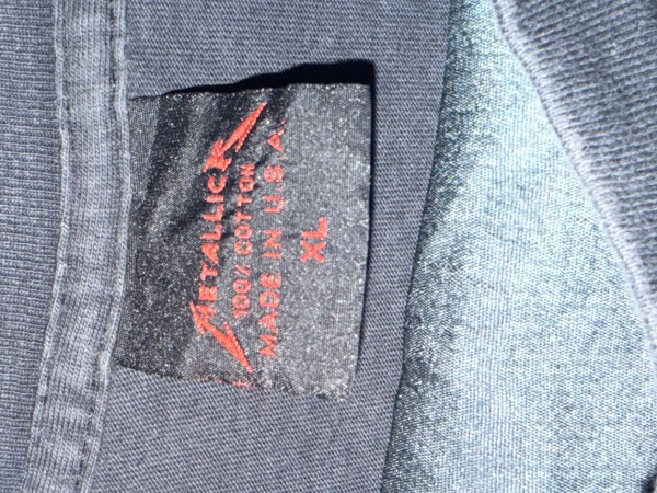 1994 Metallica Ride The Lightning — Brockum/Giant legit check