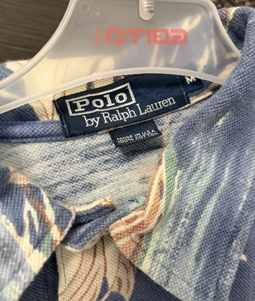 LC Polo Ralph Lauren Made in USA Sailing Boat Polo