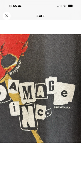 1991 Metallica Damage Inc. Pushead Brockum Tag – Legit Check