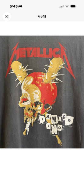 1991 Metallica Damage Inc. Pushead Brockum Tag – Legit Check