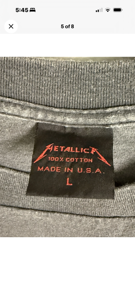 1991 Metallica Damage Inc. Pushead Brockum Tag – Legit Check