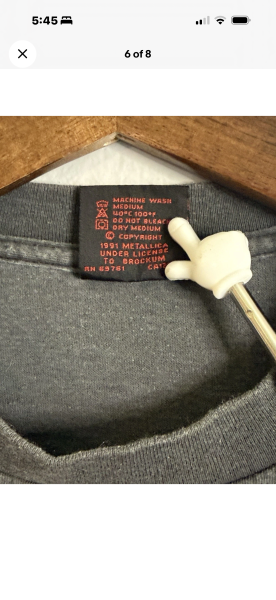 1991 Metallica Damage Inc. Pushead Brockum Tag – Legit Check