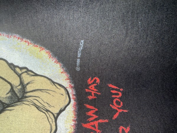 Metallica Shortest Straw – 1988 Pushead Shirt Authentication