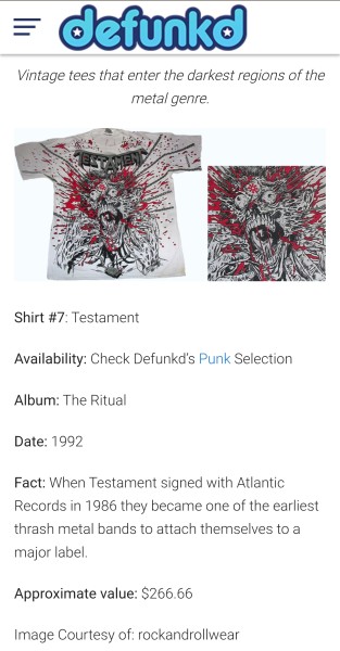 Testament – Return To The Apocalyptic City  AOP Tee