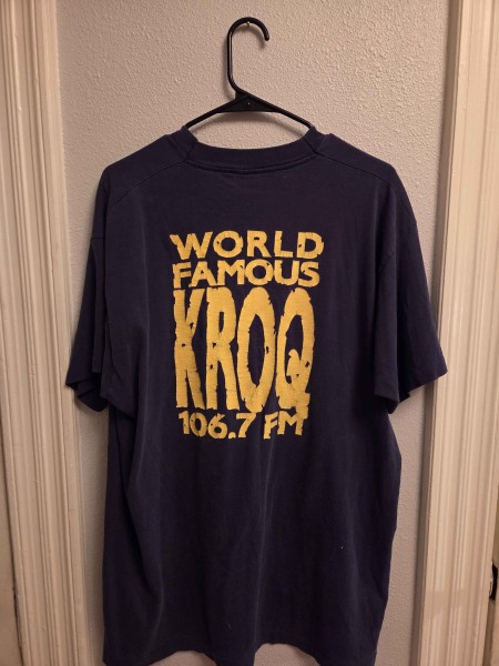 Radiohead Navy Pablo Honey with Unique KROQ Backhit