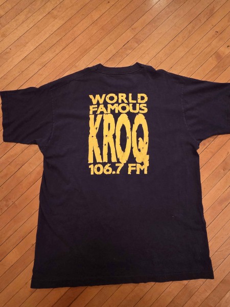 Radiohead Navy Pablo Honey with Unique KROQ Backhit