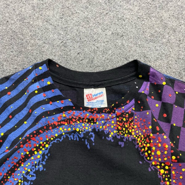 Jimi Hendrix Hanes Ultraweight Tag 1992 AOP Tee