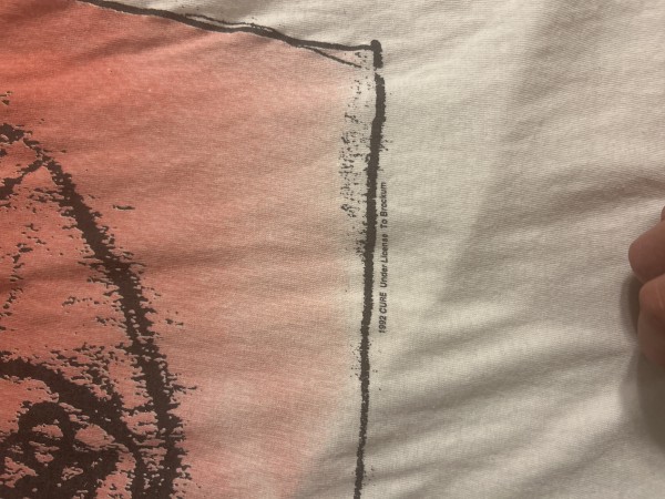 Legit check Cure 1992 Wish tour tee