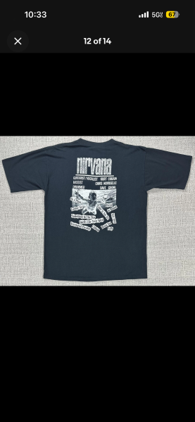 1990s nirvana shirt