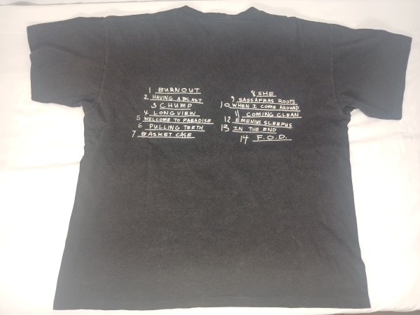 Green day "eat you parents" and dookie shirts + RATM fist/molotov