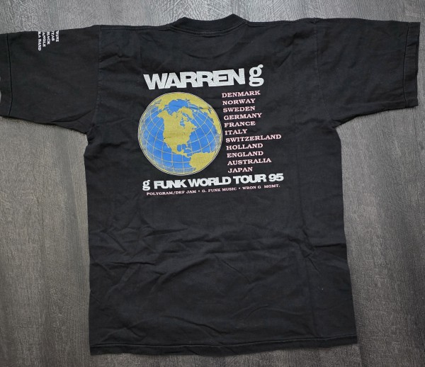 Warren G – G Funk World Tour 95 – Original concert T-shirt – Price Check