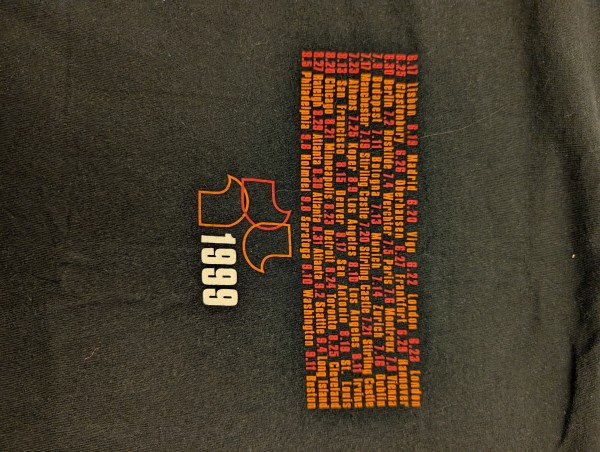 1999 R.E.M - Tour Champ tag