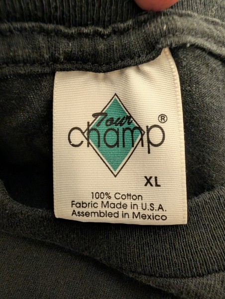 1999 R.E.M - Tour Champ tag