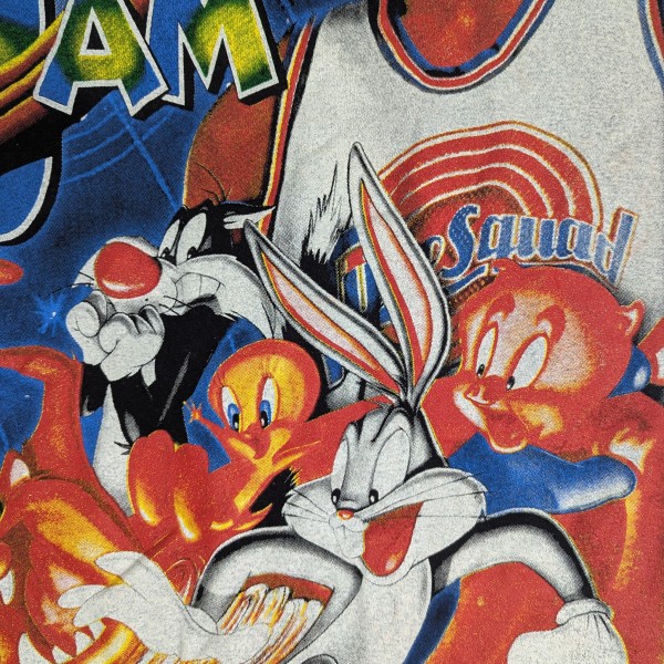Authentication on Space Jam shirt Tultex tag