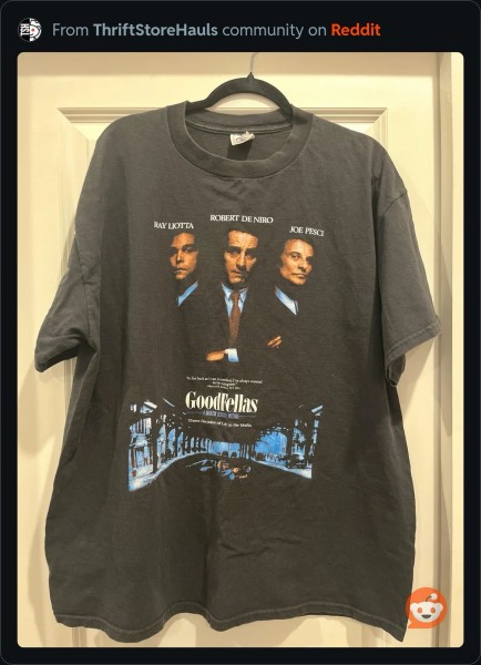 Goodfellas tee cut tag