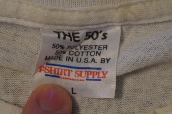 The 50's T-Shirt Tag/Brand