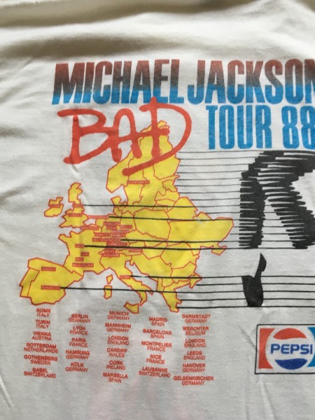 Michael Jackson bad tour 88, but