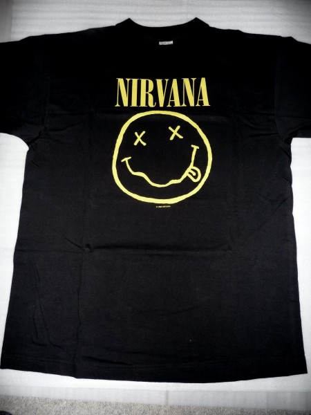 Nirvana smiley genuine 1992 t-shirt new
