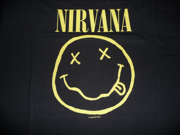 Nirvana smiley genuine 1992 t-shirt new