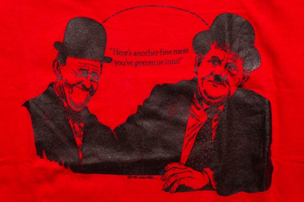 Laurel & Hardy vintage t shirt