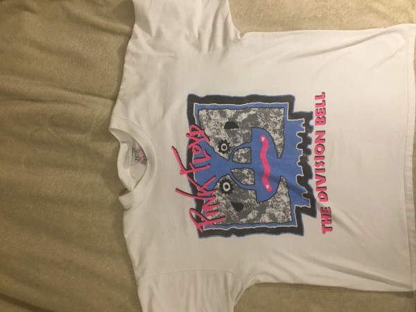 1994 Pink Floyd division bell parking lot t shirt