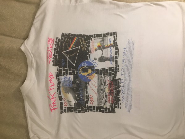 1994 Pink Floyd division bell parking lot t shirt