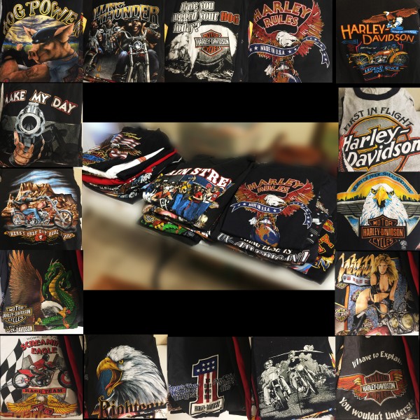 1980s 3D Emblem Harley Davidson Shirts