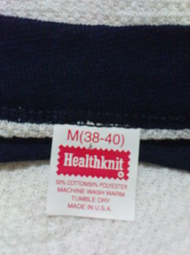 Red Healthknit tag