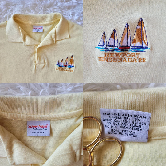 1988 NOSA Newport Beach, California to Ensenada Polo Shirt