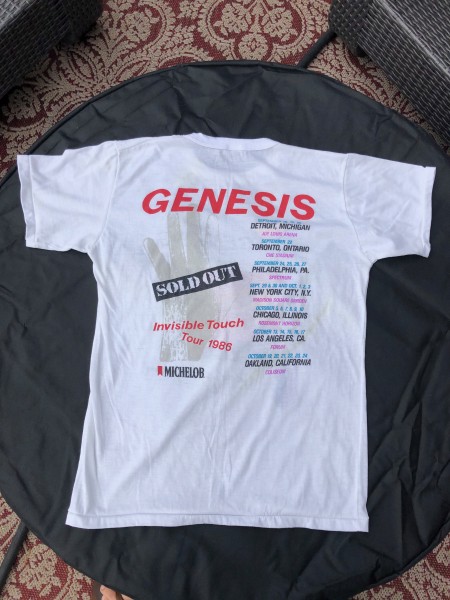 Vintage Original 1986 Genesis Tour T-Shirt Land of Confusion  / Phil Collins Medium