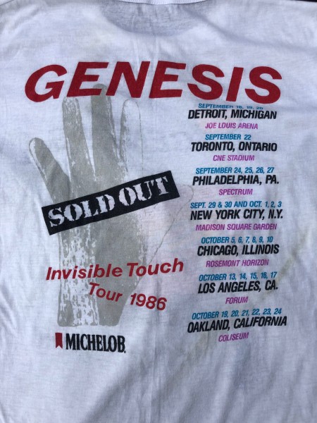 Vintage Original 1986 Genesis Tour T-Shirt Land of Confusion  / Phil Collins Medium