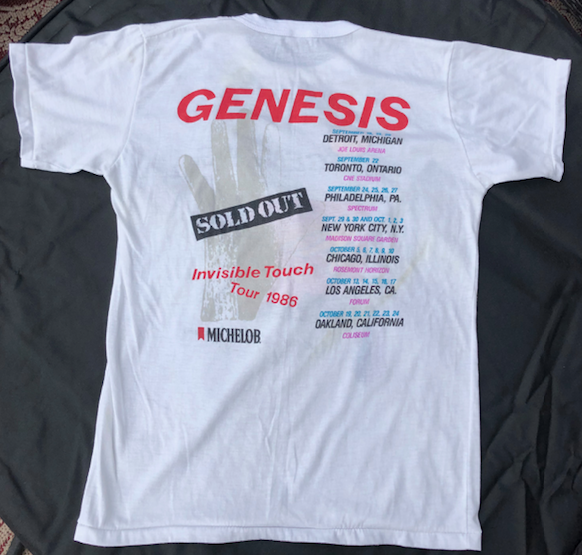 Vintage Original 1986 Genesis Tour T-Shirt Land of Confusion  / Phil Collins Medium