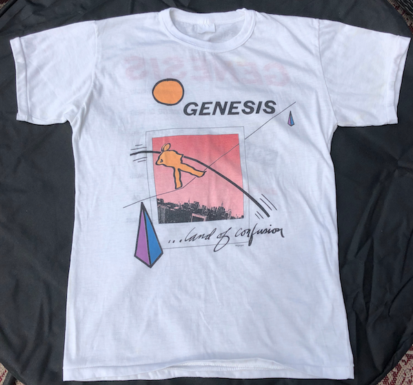 Vintage Original 1986 Genesis Tour T-Shirt Land of Confusion  / Phil Collins Medium