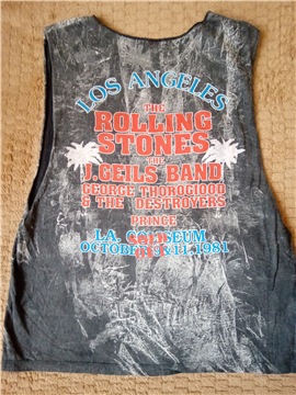 1981 The Rolling Stones Los Angeles Tank Top concert shirt