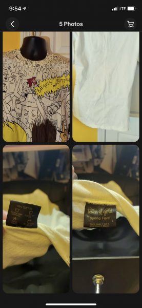 Vintage Beavis and butthead AOP Touch of Gold T-Shirt legit check