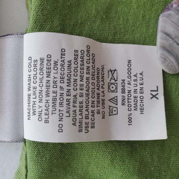 curious Giant tag on a curious shirt