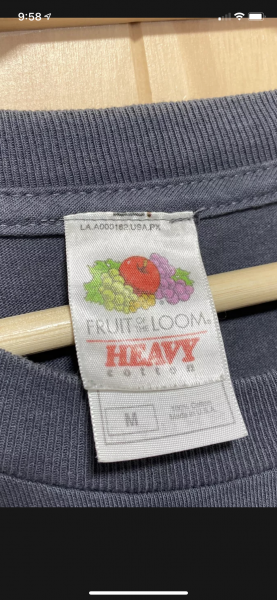 Legit check on a sewn in fruit of the loom tag