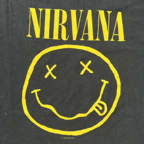 Legit Check on Nirvana Happy Face Screen Stars T-Shirt