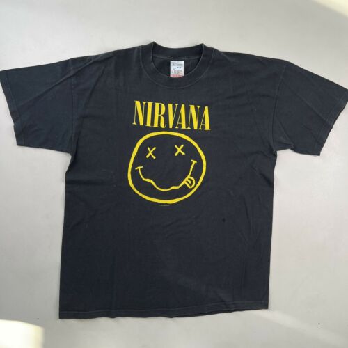 Legit Check on Nirvana Happy Face Screen Stars T-Shirt - Vintage T ...
