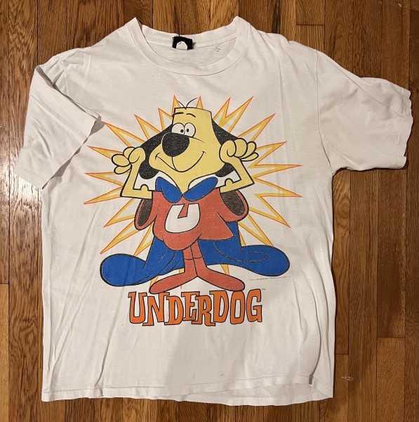 Grandpa’s ‘97 Marilyn Monroe & ‘96 Underdog shirts