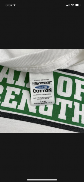 Tultex Heavyweight Cotton t-shirt tag