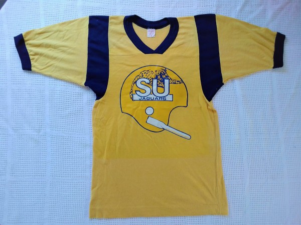 1960s 70s COLLEGIATE AMERICAN Louisiana Southern Jags Jersey Tee