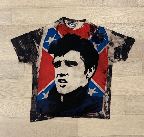 vintage elvis rebel flag mosquitohead t-shirt