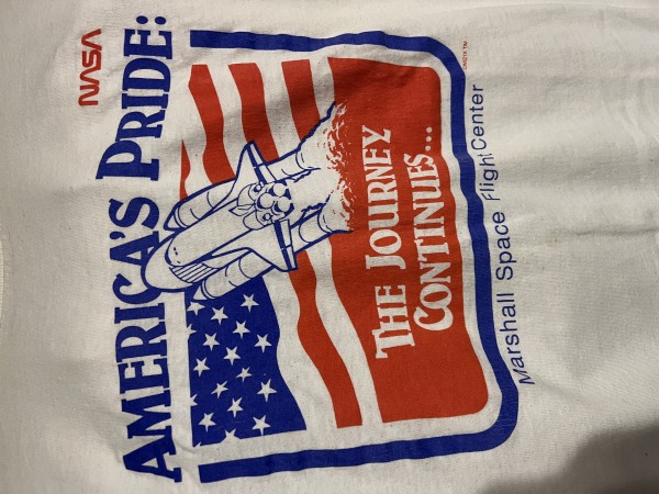 Americas Pride The Journey Continues NASA mid 80’s T-shirt