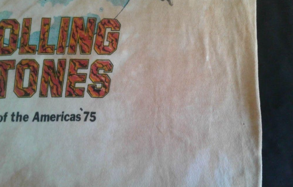 vintage rolling stones 1975 tour of the americas t-shirt