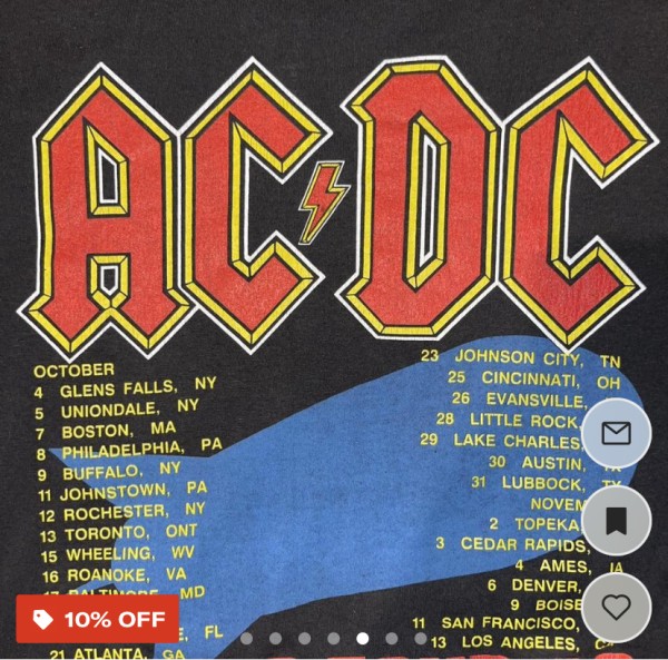 AC/DC Blow Up Your Video Tour Shirt